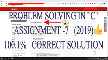 problem solving through c assignment 7 2019