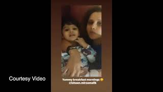 Sania Mirza Share Breakfast With Her Son