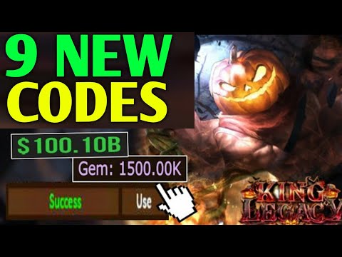 3 NEW CODES 9 WORKING CODES for KING LEGACY Update 4.8.1 Halloween Roblox  2023 Codes for Roblox TV 