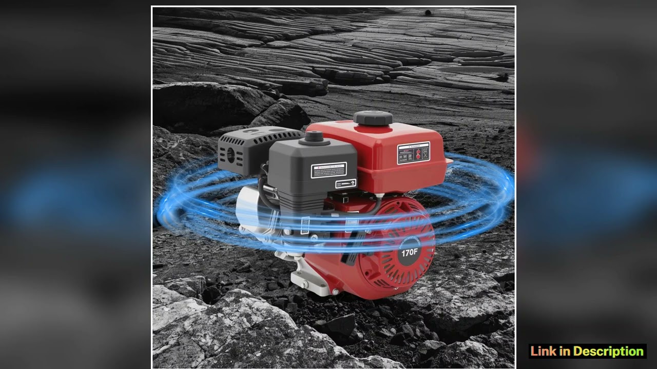 212cc 4 Stroke Engine Single Cylinder AirCooled Motor with Large Fuel Tank for Go Kart Log