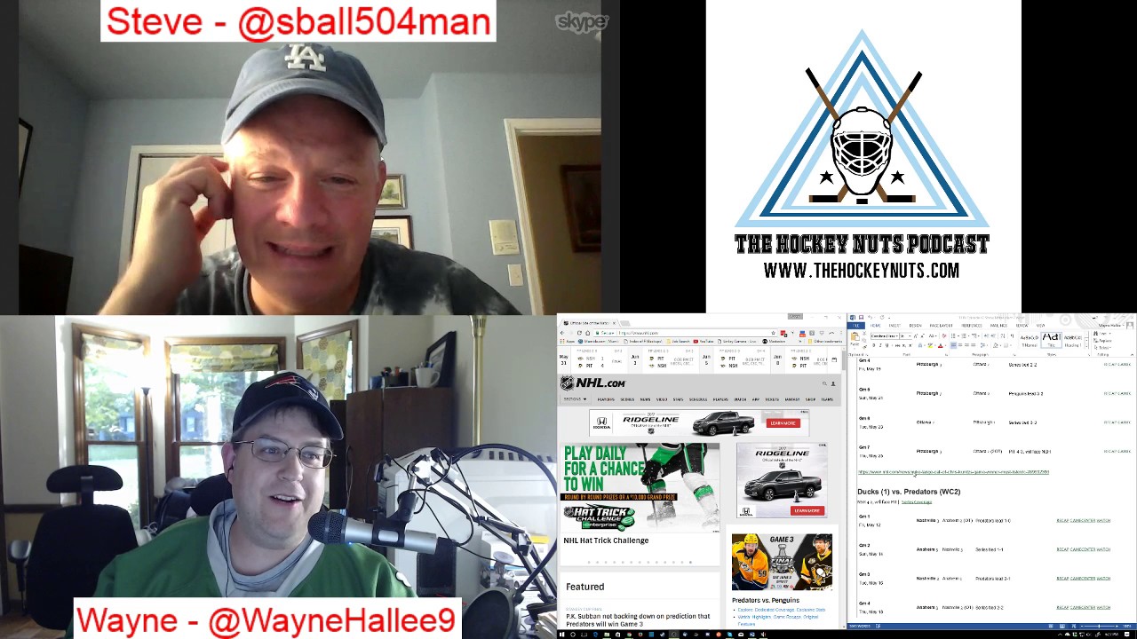 Stanley Cup Final, Games 1 and 2:  The Hockey Nuts Podcast