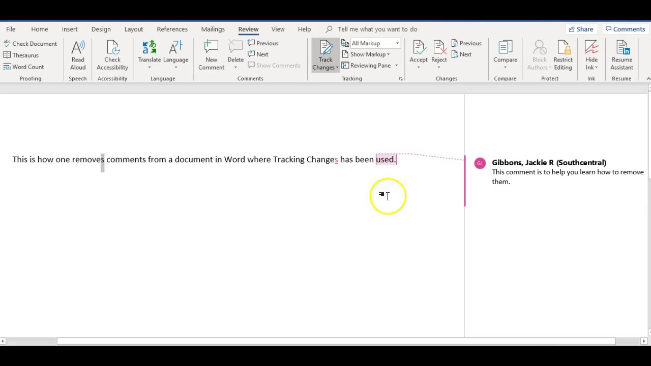 How Do I Remove Track Changes In Word 2016?