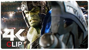 Thor Vs Hulk Fight Scene | THOR RAGNAROK (NEW 2017) Movie Clip 4K