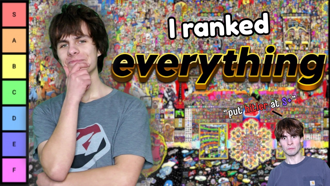 I tried ranking EVERYTHING EVER