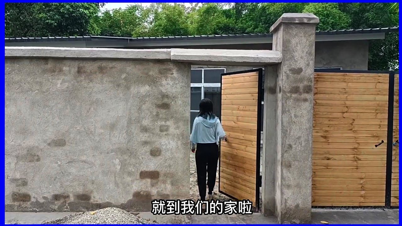 Build a garden and install furniture for a new house