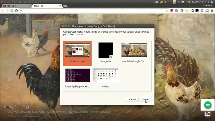 Cast Entire Desktop From Ubuntu to TV via Chromecast
