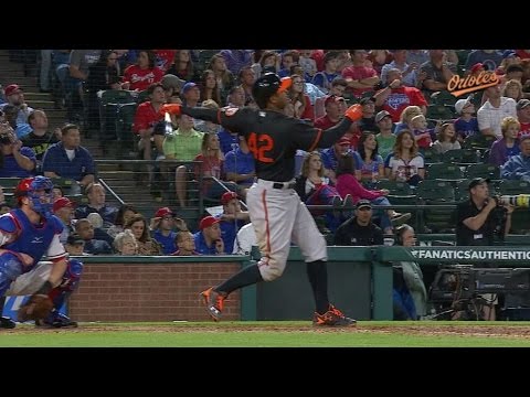 BAL@TEX: Orioles hit five homers against the Rangers