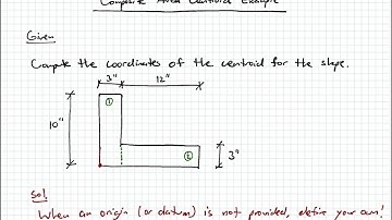 Statics - Video 120:  Centroid of Composite Area Example 1