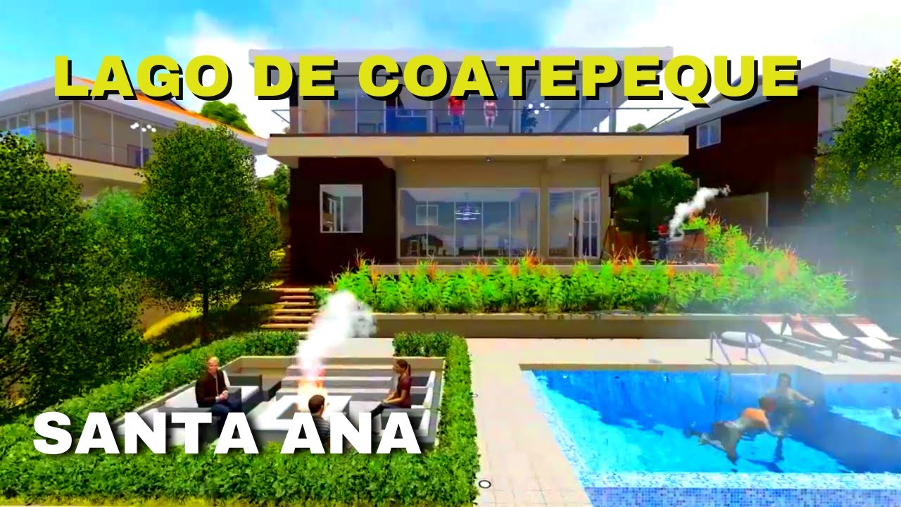 😲CON 10 MIL DÓLARES PUEDES RESERVAR TU CASA FRENTE AL LAGO DE COATEPEQUE EN SANTA ANA