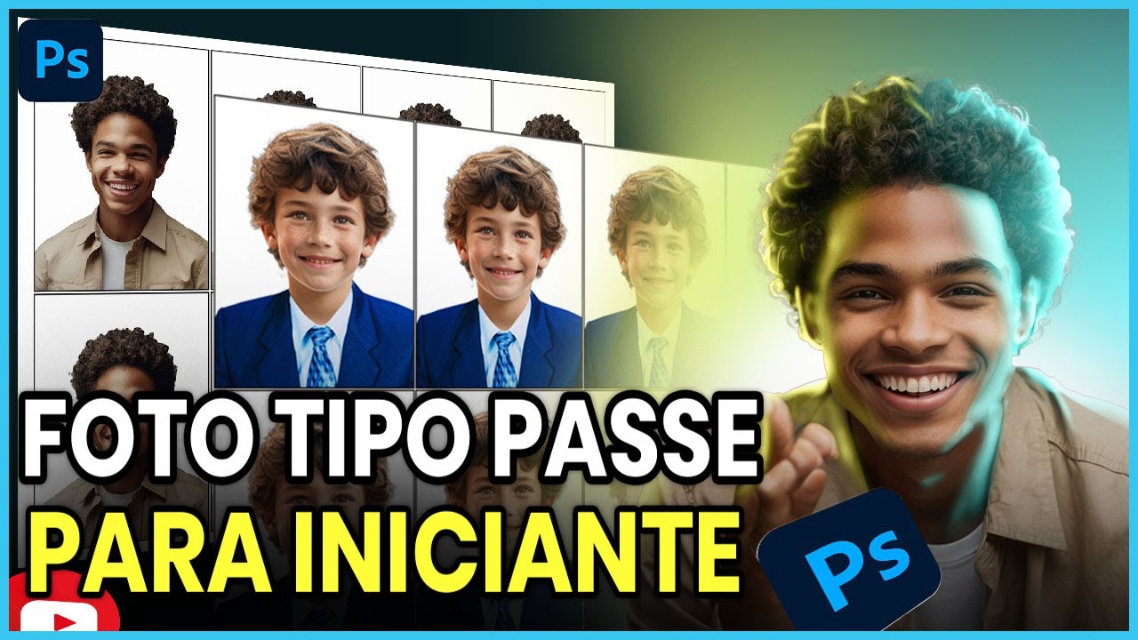 COMO FAZER EDIÇÃO DE FOTO TIPO-PASSE NO PHOTOSHOP