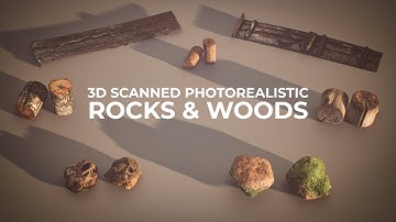 3D Scanned Photorealistic Rocks & Woods (Unreal Engine 5 project)
