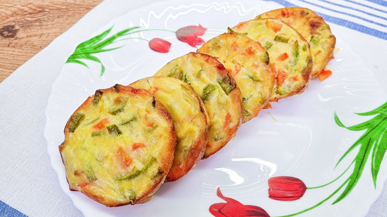 1 Karotte, 1 Zucchini, 1 Ei! Leckere Gemüsekuchen! Warum kannte ich dieses rezept vorher nicht?