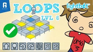 Belajar Konsep Programming untuk Anak - LightBot Code Hour Loops 3-6