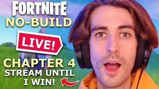 FIRST STREAM ON YOUTUBE!  FORTNITE NO-BUILD  ROAD TO 5K SUBSSTREAM UNTIL I WIN