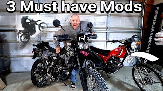 KLX250, MUST HAVE MODS! #3 IS A MUST HAVE for OFF ROAD