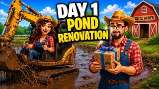 #54 Day One Pond Excavation!! Plus Who Made Don Cry??