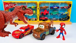 Disney Pixar Cars Unboxing Review | Lightning McQueen, Tow Mater, T-Rex & Spidey