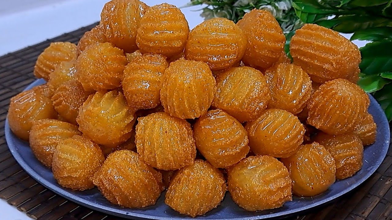 لو عندك شويه سميد اعملي حلويات تنافس بلح الشام وصوابع زينب❗️بدون بيض ولا لبن لا فرن هتنبهري بجمالها👌