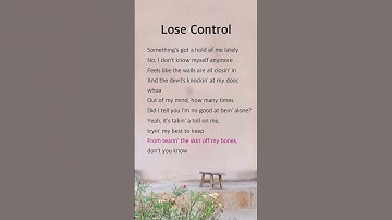 Thumbnail of Lose Control |  Teddy Swims #lyrics