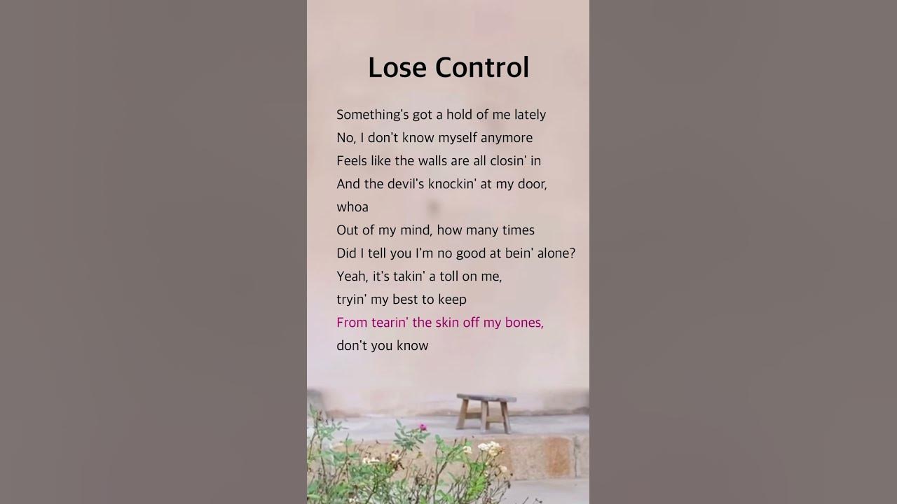 Lose Control |  Teddy Swims #lyrics