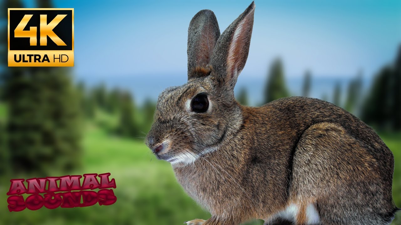 Sounds of wild and farm animals: rabbit, chamois, camel, penguin, stork |  4K