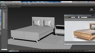 3dsmaxTutorials, Tutorial on Modeling a 3D Bed & Side Table in 3dsmax