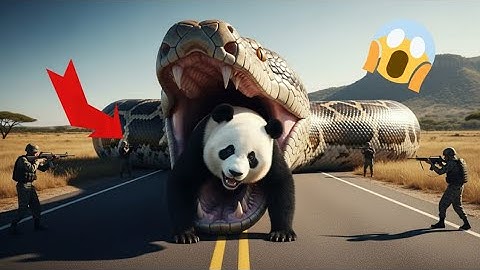 Brave Heroes Save Poor Panda From Deadly Giant Mutant Python🐍