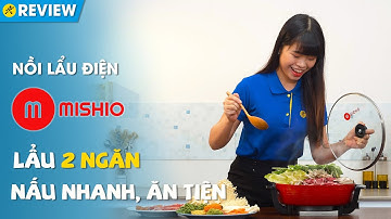 Nồi lẩu điện Mishio 5lít: 2 ngăn nấu 2 món cùng lúc (MK-112) • Điện máy XANH