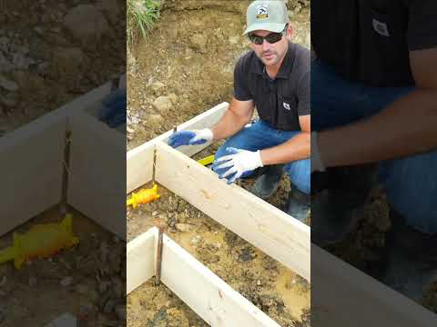 Building Concrete Forms for My Footers DIY!