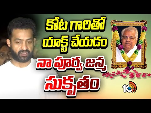 కోట గారితో యాక్ట్ చేయడం నా పూర్వ జన్మ శుక్రతం | Jr NTR About Kota Srinivas Rao | 10TV News - 10TVNEWSTELUGU