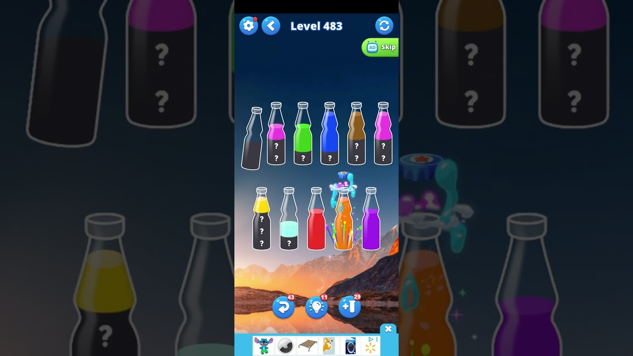 Water Sort – Color Puzzle Game – Level 483 | Color Puzzle Challenge
