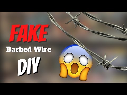 नकली कांटेदार तार कैसे बनाएं (प्रोप DIY)