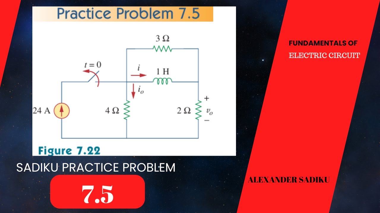 Sadiku Practice Problem Solve 7.5 - YouTube