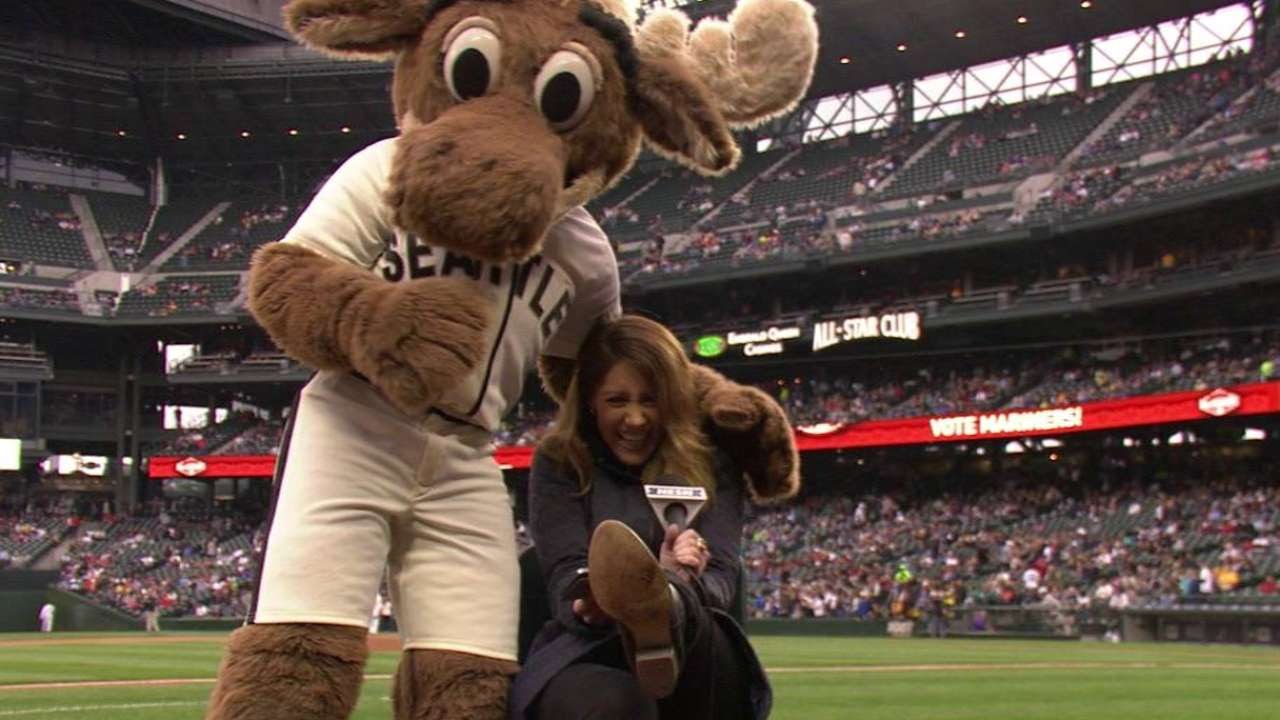 BOSSEA Mariner Moose gets playful with Austin YouTube