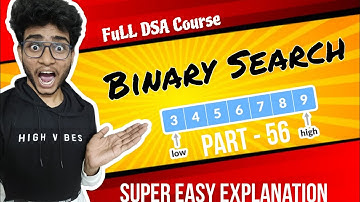 Binary Search Problem | Part 56 | DSA in java in telugu | Engineering Animuthyam