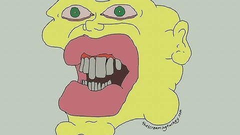 Drawing a Lumpy Face with Big Lips and Funny Teeth