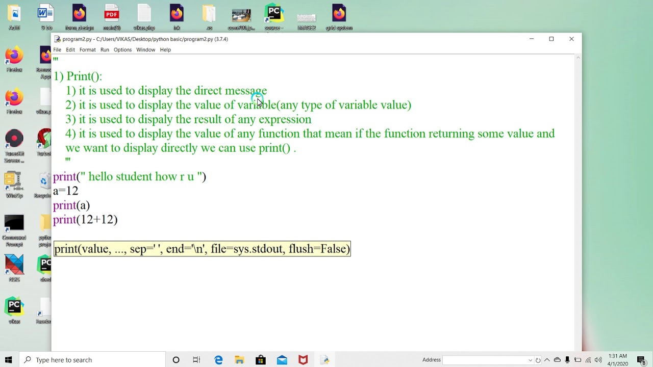 class xii python first - YouTube
