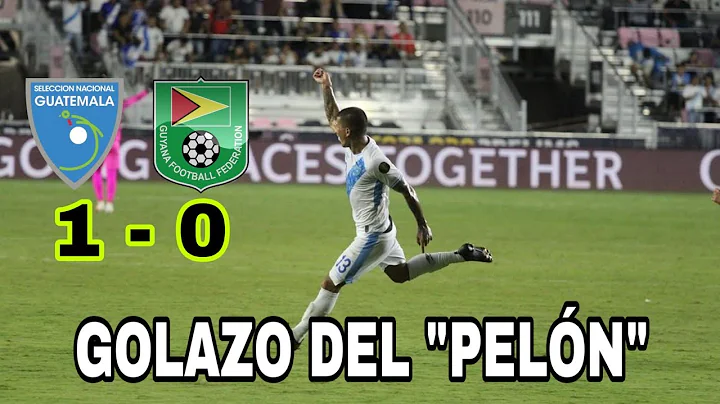 Gol de Steven Robles - Guatemala Vs Guyana 1-0 / R...