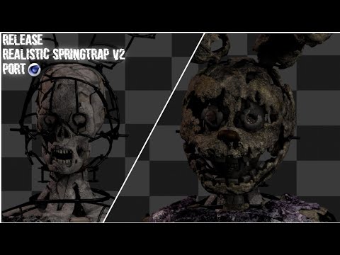 Realistic springtrap v2 Port (port for Cinema4D) Model by: @tarcean ...