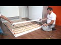 Vídeo montagem kit de ferragens para cama casal vertical retrátil dobrável OrangeBed