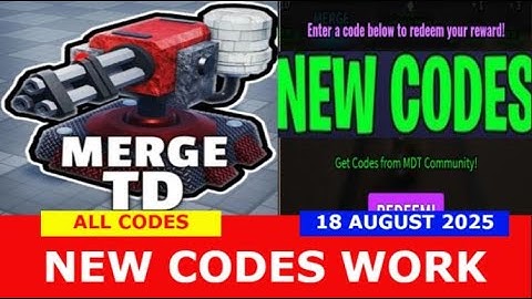*NEW CODES* Merge Tower Defense ROBLOX | ALL CODES | August 18, 2025