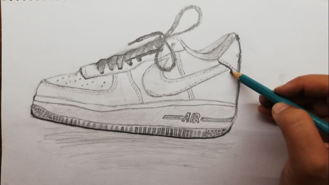 Drawing Nike airforce 1!!! - YouTube