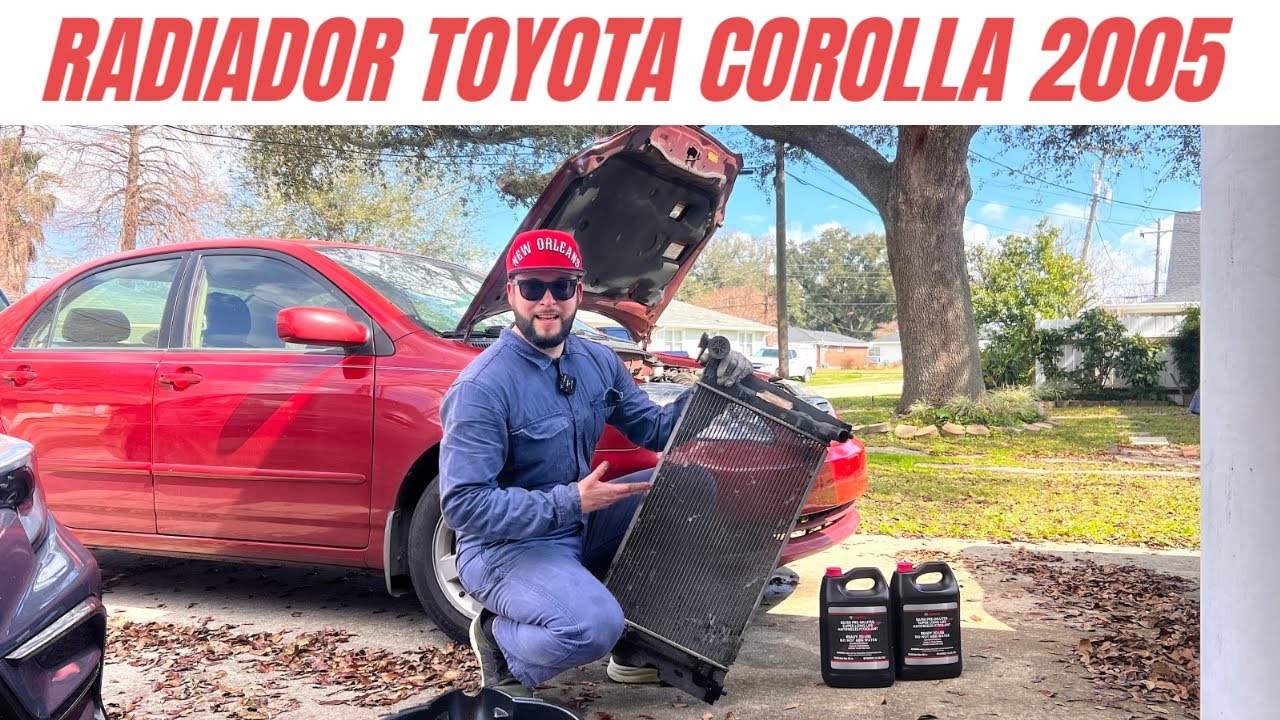 Toyota Corolla - Como Cambiar Radiador 2003, 2004, 2005, 2006, 2007, 2008. 