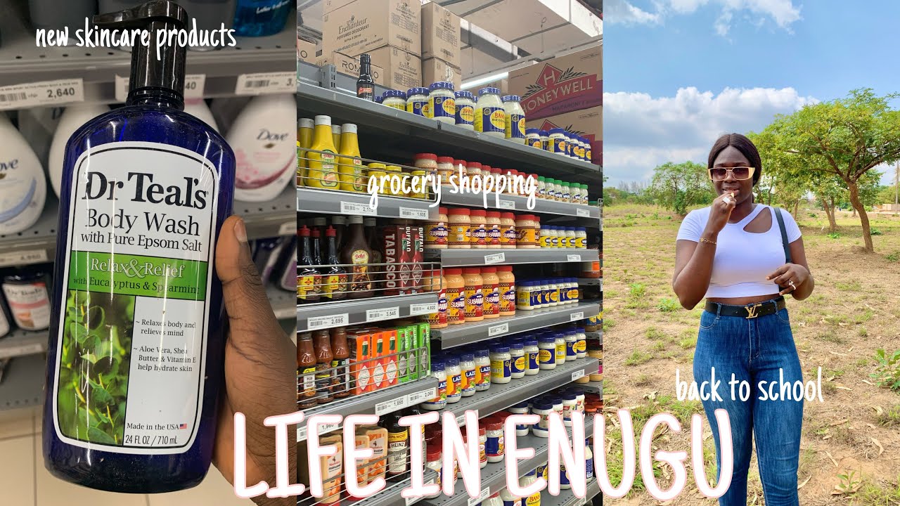 LIFE IN ENUGU 5 Updated skincare products+mini haul+ Back to school+