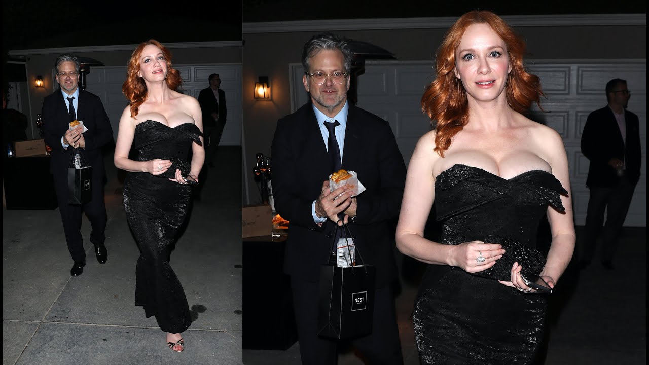 Christina Hendricks and George Bianchini attend Jennifer Klein’s Day of Indulgence holiday party!
