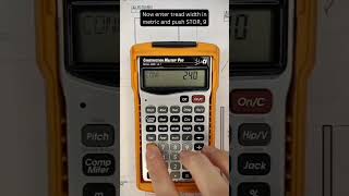 How to use metric on the Construction Master Pro