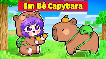 NABEE EM BÉ CAPYBARA ĐI LẠC ĐƯỢC TÔ GÀ NHẬN NUÔI TRONG MINECRAFT*NABEE EM BÉ CAPYBARA 👶😜🍊