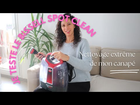 BISSELL SPOTCLEAN PROHEAT  Nettoyeur vapeur pour canapé ⚠️Le résultat  n'est pas parfait ! 