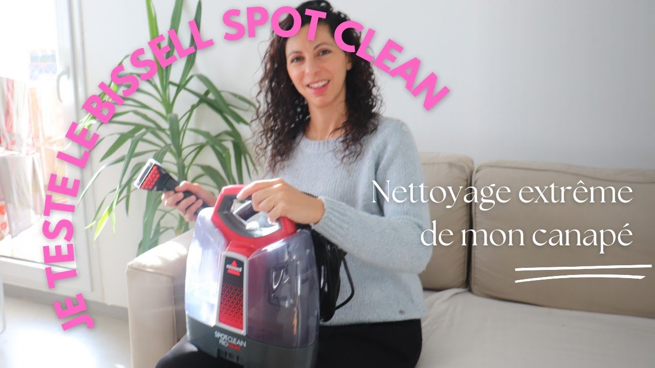 BISSELL SPOTCLEAN PROHEAT  Nettoyeur vapeur pour canapé ⚠️Le résultat  n'est pas parfait ! 