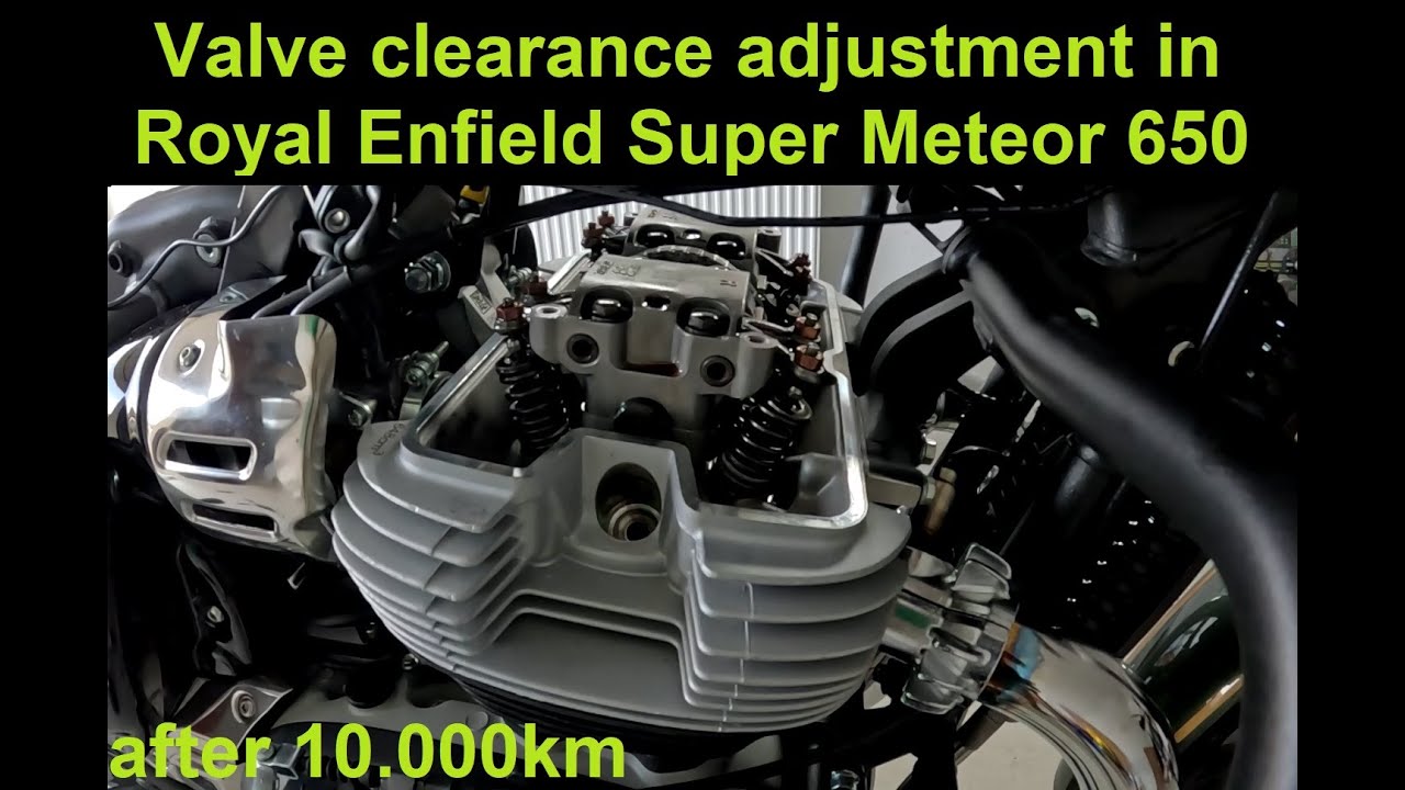 Регулировка зазоров клапанов в Royal Enfield Super Meteor 650 после 10 000 км [2024]